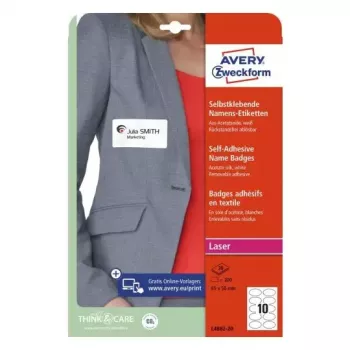 Samolepiaca etiketa oválna odnímateľná Avery L4882-20