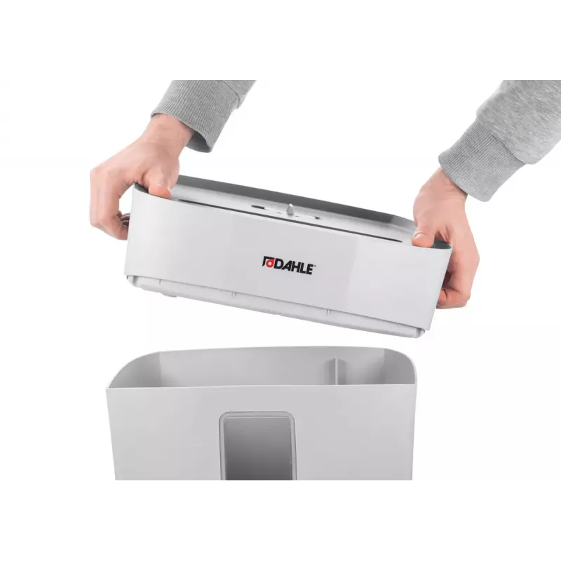 Skartovačka Dahle PaperSAFE 100 krížový rez 70 dB 22 cm sivá biela