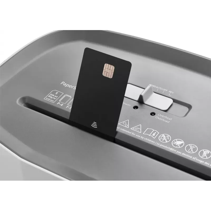 Skartovačka Dahle PaperSAFE 100 krížový rez 70 dB 22 cm sivá biela