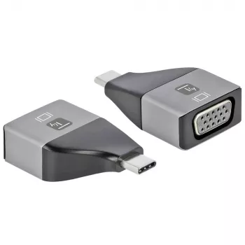 Techly IADAP USBC-VGAC USB grafický adaptér 1920 x 1200 pixelov čierny, strieborný