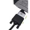 Techly IADAP USBC-VGAC USB grafický adaptér 1920 x 1200 pixelov čierny, strieborný