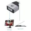 Techly IADAP USBC-VGAC USB grafický adaptér 1920 x 1200 pixelov čierny, strieborný