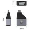 Techly IADAP USBC-VGAC USB grafický adaptér 1920 x 1200 pixelov čierny, strieborný