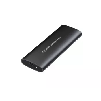 Conceptronic DANTE04B - puzdro na úložisko - dual protocol - M.2 Card (PCIe NVMe & SATA) / SATA SSD - USB-C 3,2 (Gen 2) - čierna (DANTE04B)