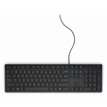 DELL káblová klávesnica – KB216 – španielska (QWERTY) – čierna, Full-Size (100 %), káblová, USB, QWERTY, čierna