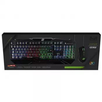 MediaRange MRGS102 herná klávesnica a myš USB QWERTZ čierna RGB