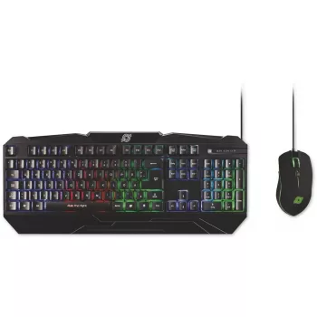 MediaRange MRGS102 herná klávesnica a myš USB QWERTZ čierna RGB
