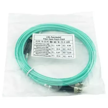BlueOptics SFP3333EU0.5MK InfiniBand optický kábel 0,5 m ST aqua