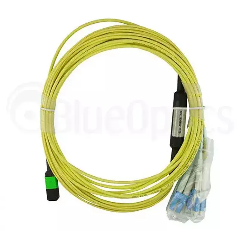 BlueOptics CBL-MPO12-4LC-SMF-5M-BO InfiniBand optický kábel MPO 4x LC 5m