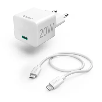 Hama 00201620 mobilná nabíjačka smartfón, tablet biela AC rýchle nabíjanie interiérová