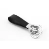Kľúčenka TROIKA KR8-02/LE čierna strieborná koža 31mm