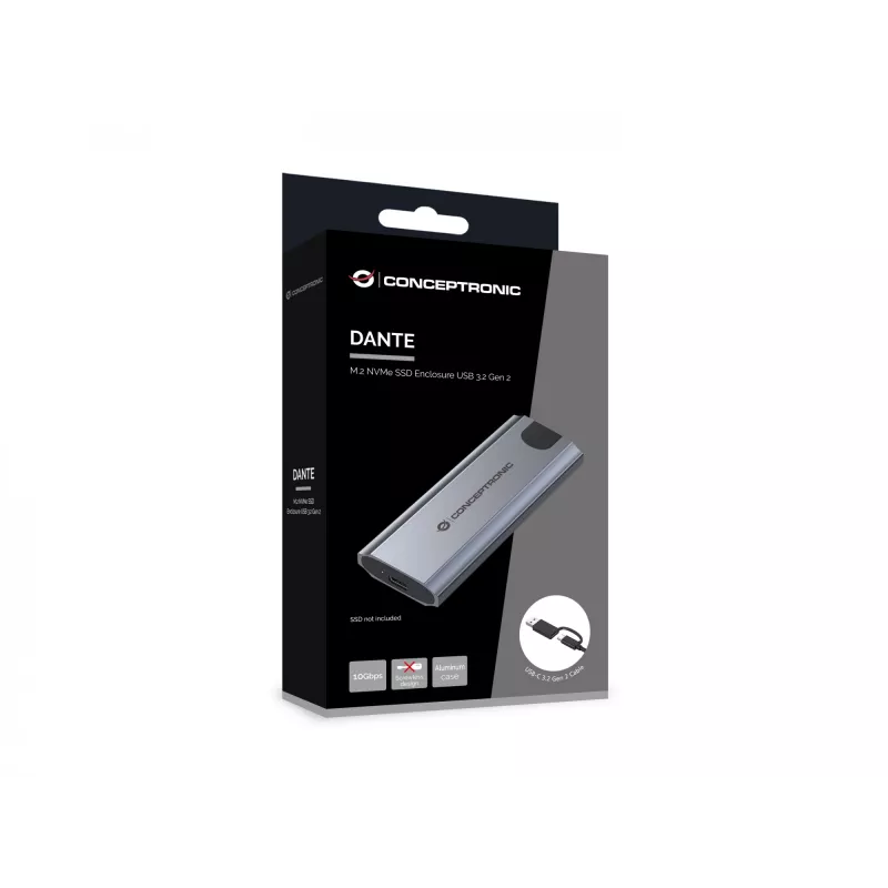 Conceptronic DANTE05G M.2 NVMe SSD puzdro USB 3.2 Gen 2