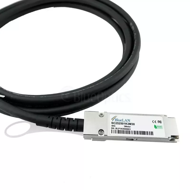 BlueOptics SP-CABLE-FS-QSFP+5-BL InfiniBand/optický kábel 5 m čierny
