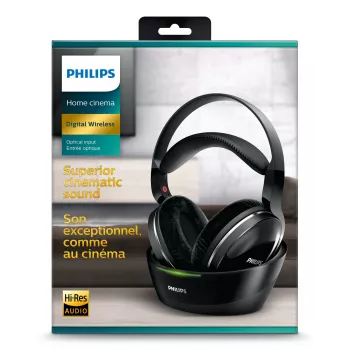 Philips SHD8850/12 slúchadlá/headset bezdrôtové s čelenkou hudba čierna
