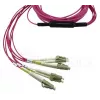 BlueOptics CBL-MPO12-4LC-OM4-15M-BO InfiniBand optický kábel MPO 4x LC 15 m