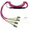 BlueOptics CBL-MPO12-4LC-OM4-15M-BO InfiniBand optický kábel MPO 4x LC 15 m