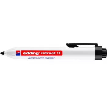 Permanentný marker Edding Retract 11 guľatý hrot čierny