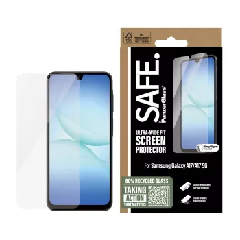 PanzerGlass SAFE. by ® ochrana displeja Samsung Galaxy A17 | A17 5G | Ultra-Wide Fit s EasyAligner