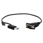 EXSYS EX-23001 sériový kábel čierny 0,5 m USB Type-A USB Type-C DB-9