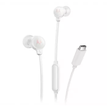 Motorola EARBUDS3CSWHITE slúchadlá/headset káblové In-Ear hovory/hudba USB Type-C biela