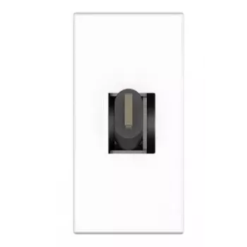 Zásuvka USB C Kindermann 7464000620 čierna biela