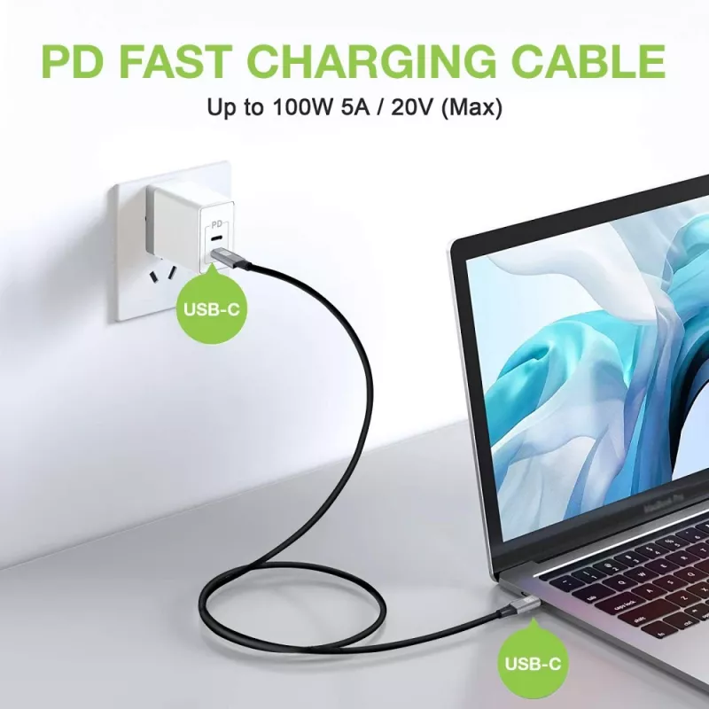 Techly ICOC-MUSB322-CM-010 Kábel USB 3.2 Gen 2, USB-C samec, 1 m, čierny
