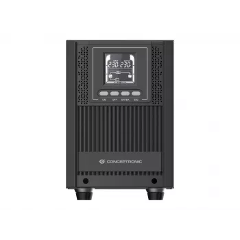 Conceptronic ZEUS52E2K 2000VA 1800W online tower UPS, IEC, dvojitá konverzia (online), 2 kVA, 1800 W, sínus, 220 V, 240 V