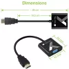 Techly káblový adaptér konvertor HDMI na VGA s audio jack konektorom