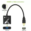 Techly káblový adaptér konvertor HDMI na VGA s audio jack konektorom