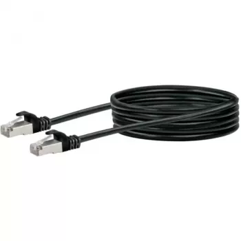 Sieťový kábel Schwaiger CKB6025 053 RJ-45 Cat6 2,5 m čierny