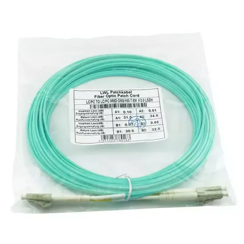 Optický kábel BlueOptics AJ834A-BO 1m 2x LC OM3 plný duplex