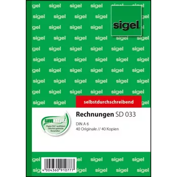 Obchodný formulár Sigel SD033