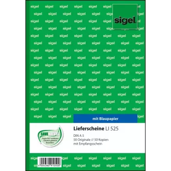 Obchodný formulár Sigel LI525 A5 Ružová Biela