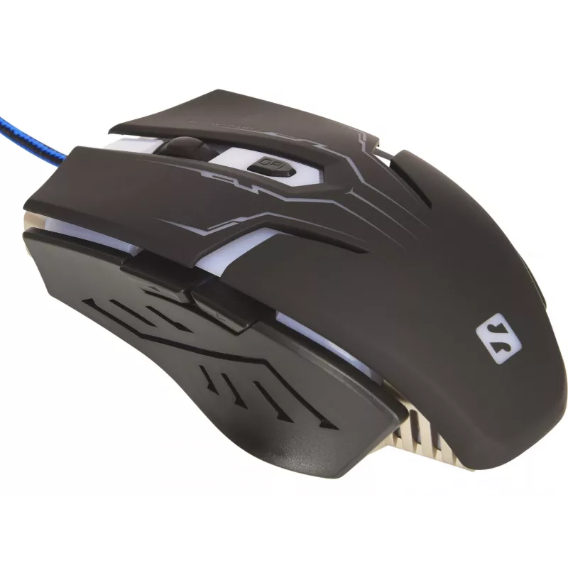 Sandberg Eliminator myš, pravá ruka, USB Type-A, 2400 DPI, čierna