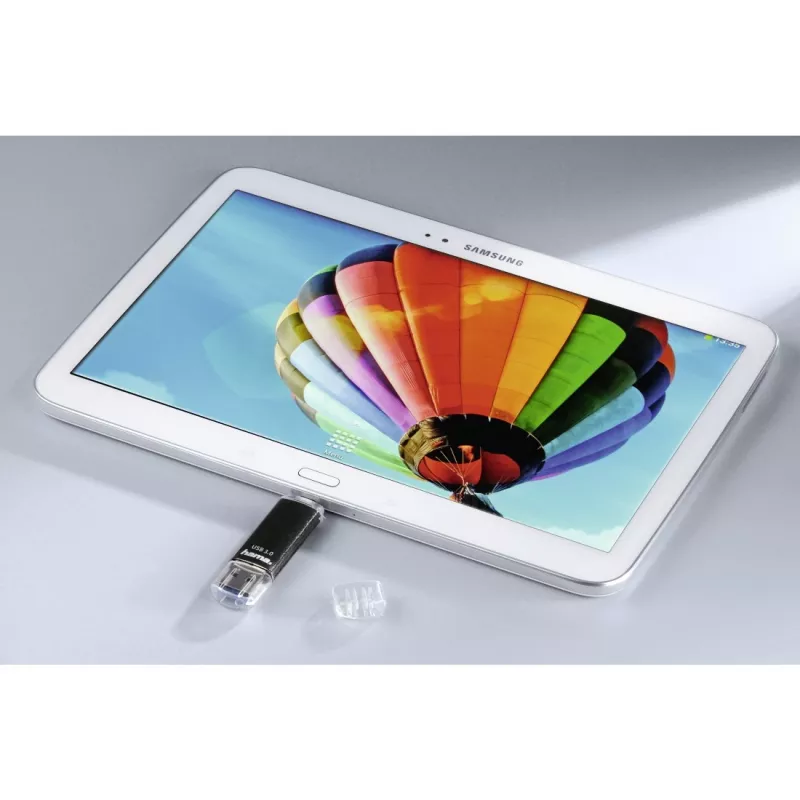 Hama Laeta Twin USB kľúč 256 GB USB Type-A / Micro-USB 3.2 Gen 1 (3.1 Gen 1) čierny