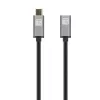 Techly USB 3.2 Gen 2 USB-C M/F kábel 1 m čierny, 1 m, USB C, USB C, USB 3.2 Gen 2 (3.1 Gen 2), 10 Gbit/s, čierna, sivá