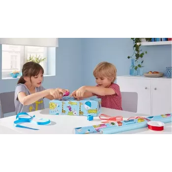 tesa mini ručný odvíjač s tesafilm 19 mm x 10 m, modrá/červená