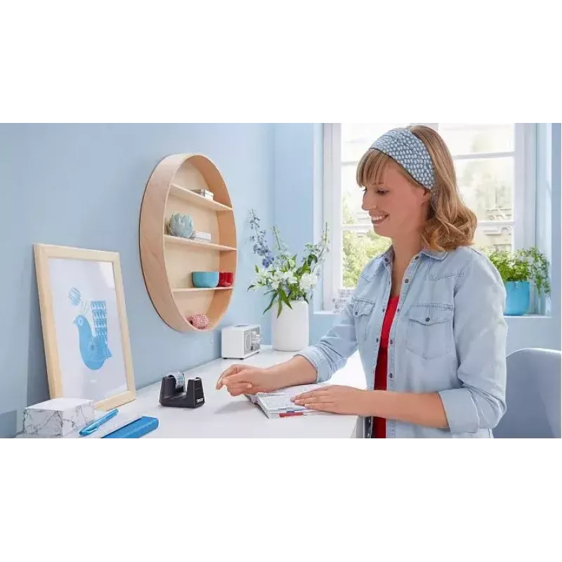 tesa Easy Cut Smart Stolový odvíjač, čierny, plast
