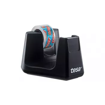 tesa Easy Cut Smart Stolový odvíjač, čierny, plast