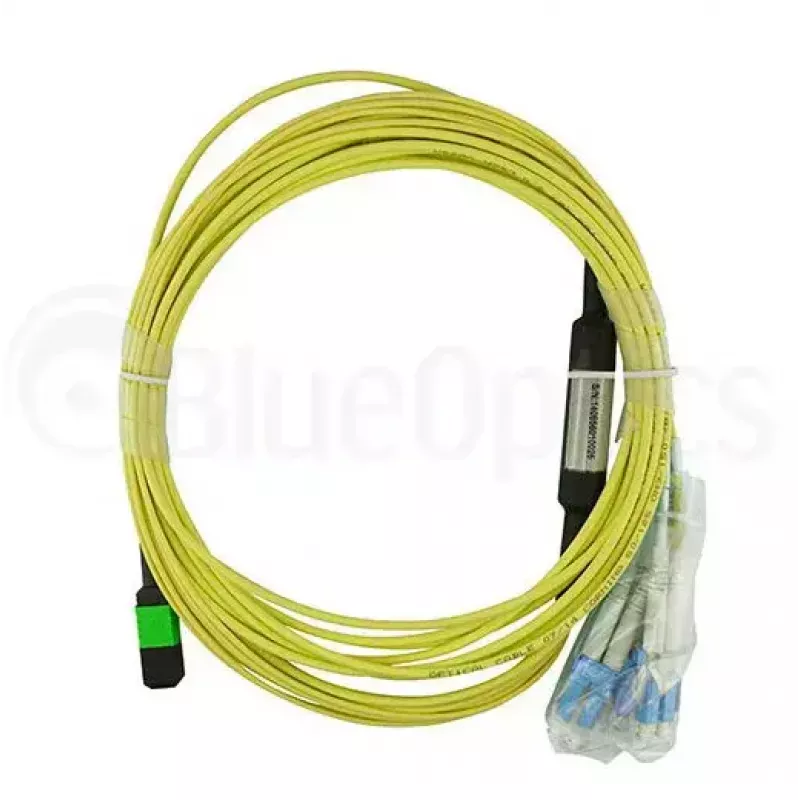 BlueOptics CBL-MPO12-4LC-SMF-1M InfiniBand sklenené vlákno kábel MPO 4x LC 1m