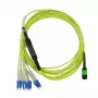 BlueOptics CBL-MPO12-4LC-SMF-1M InfiniBand sklenené vlákno kábel MPO 4x LC 1m