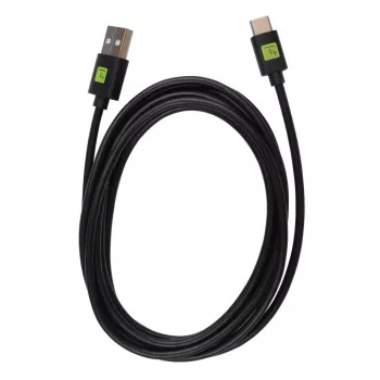 Techly ICOC MUSB20-CMAM20T USB kábel USB 2.0 2 m USB A USB C čierny