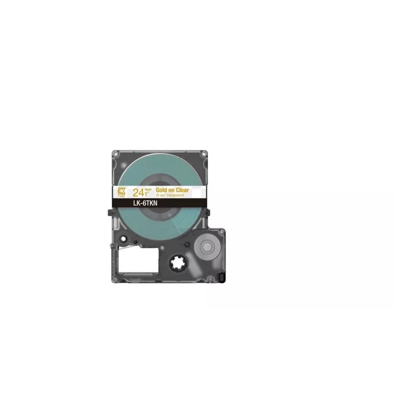 Páska do tlačiarne Epson LK-6TKN zlatá transparentná 2,4 cm termotransfer