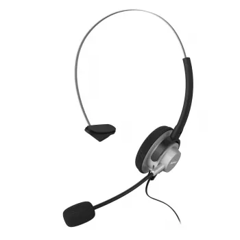 Hama 00201157 slúchadlá/headset káblové s hlavovým mostom kancelária/call centrum čierna, strieborná
