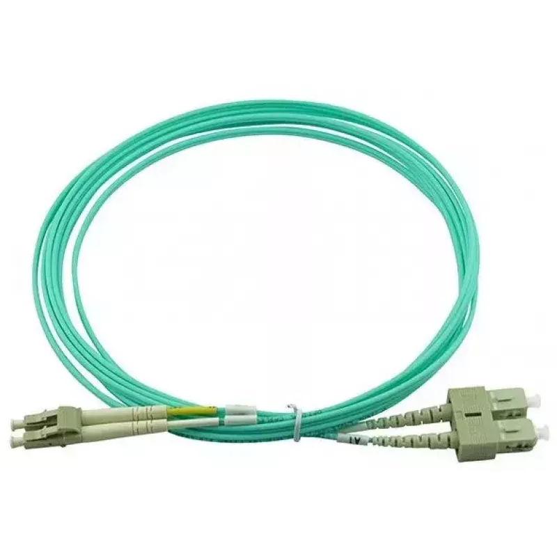 BlueOptics 055702T512000005M-BO Duplexný optický prepojovací kábel (kompatibilný s Corning), LC-UPC/SC-UPC, multimódový OM3 50/125 µm, 5 m