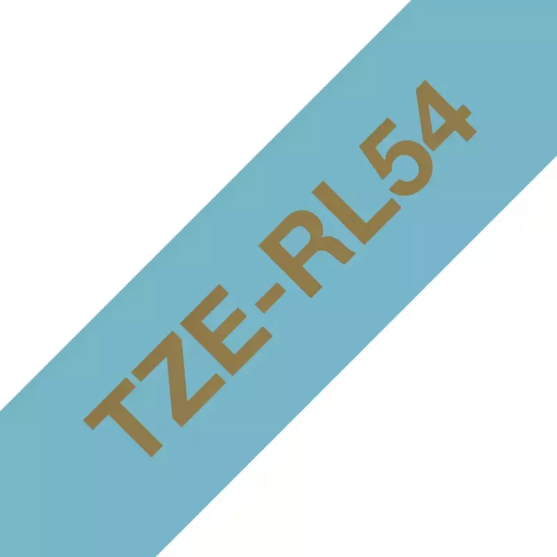 Brother TZE-RL54 páska do tlačiarne etikiet zlatá na modrej