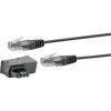 Sieťový kábel Schwaiger TAL6731 533 RJ45 RJ45/TAE-F 3m čierny