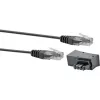 Sieťový kábel Schwaiger TAL6731 533 RJ45 RJ45/TAE-F 3m čierny