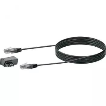Sieťový kábel Schwaiger TAL6731 533 RJ45 RJ45/TAE-F 3m čierny