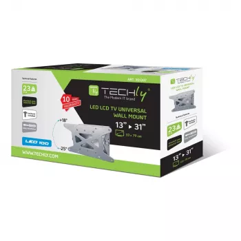 Techly 13-31 palcov nástenný držiak pre LED LCD TV naklápací ICA-LCD 109